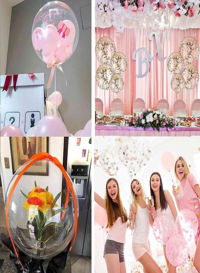 Hokoad Bobo Balloons - 70 Pcs Different Sizes Clear Balloons for Stuffing, Bulk Wedding Decor Pool Birthday Party Decorations - Image 5